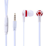 Cheap Earphone with Flat Cables for Promotion