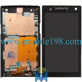 LCD and Touch Screen with Front Housing for Sony Xperia S Lt26I