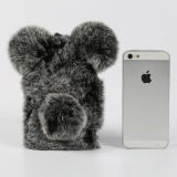 New Fashion Brilliant Mouse Grey Hairy Mobile Phone Case for iPhone 5