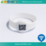 Hot Sale Rubber Qr-Code Silicone Waterproof RFID Wristband/Bracelet