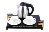 Stainless Steel Electrical Kettle Set with Tray