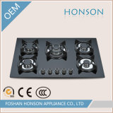 Five Burners Tempered Glass Built in Gas Hob Gas Stove