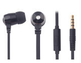Black Cheap High Quality Metal Earphone for iPhone HTC