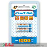 AA/AAA 1000mAh 1.2V Ni-MH Battery (VIP-AAA-1000)