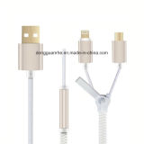 Zipper Cable USB Data Cable for iPhone 5 (RHE-A4-035)
