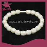 Simple White Tourmaline Beads Bracelet (2015 Tmb-205)
