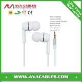 Small Plastic Quality Earphone with Microphone for Mobile Phone