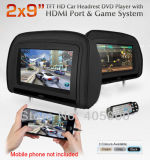 HDMI Port 9 Inch HD Headrest Car DVD Player Monitor Player SD/USB/IR Transmitter/Games/Detachable Zipper
