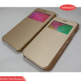 PC+PU Material Anti-Slip Cell Phone Flip Case for iPhone 6/6s Plus