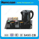0.8L Plastic Kettle Welcome Tray Set for Hotel Guest Room