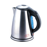 2015 Hot Selling Model 1.8L Automatical Electric Stainless Steel Kettle Blue Backlit Water Window and Push Open Lid