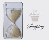 for Apple iPhone 5 5s New Arrival Floating Bead Protective Crystal Sandglass Hourglass Design Case