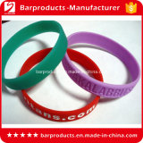 Full Color Printing Debossed Silicone Christmas Bracelets
