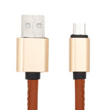 High-Quality Leather USB Data Cable for iPhone and Andriod
