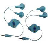 Promotion Gift Earbuds 3.5mm Retractable Earphone