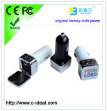 Metal Mobile Phone Car Charger with Epoxy Logo (original factory, with patent)