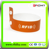 Low Cost Lf/Hf/UHF Paper RFID Wristband with Chip