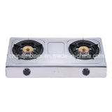2 Burners Stainless Steel 710mm Length 80-80 Iron Burner Cap Gas Cooker/Gas Stove