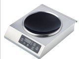 Big Power, Commercial Induction Cooker Stainless Steel Body Rouand Glass Plate--Am35V1 --3500W