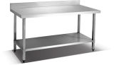 2-Deck Stainless Steel Work Table with Under Shelf