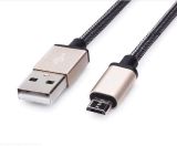 Fast Charging Aluminum Casing USB to Micro Braided Cable
