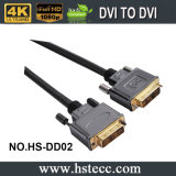 High Speed Metal China DVI Cable with Nylon Shield Braid