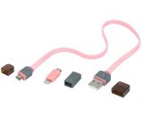 Flat 2 in 1 USB Data Sync Charger Cable