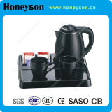 Black Color Welcome Tray Set with Electric Kettle for Hotels