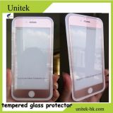 Factory Price and Hot 0.21mm Gorilla Glass Silk Printing 9h Tempered Glass Film Screen Protector for iPhone 6/6plus Rose Gold