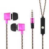 Wholesale Mobile Phone Handsfree MP3 Stereo Metal Earphone with Mic