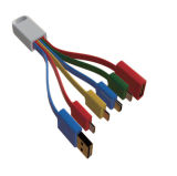 5 in 1 USB Chaing Cable with Google Color