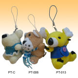 Plush Toy Key Rings for Mobile (PT-006/013/C)