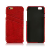 Luxury Mobile Phone Case Leather Case with Card Slot for iPhone