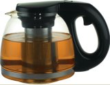 Glass with Stainless Steel with Strainer Coffee Pot (169)