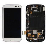 Replacement Complete LCD Screen with Digitizer with a Frame White for Samsung I747/T999