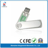 Transparent Plastic Swivel USB Flash Drive