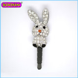 Factory Price Fashion Diamond Rabbit Charm Dust Plug