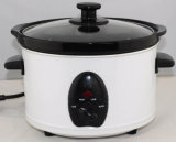 Hot Sale 2.5liter Round Ceramic Slow Cooker with Glass Lid