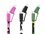 USB Data Charge Cable for Micro and iPhone