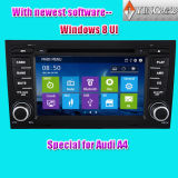 GPS Navigation System with DVD iPod Bluetooth RDS Radio Windows 8 Ui for Audi A4 (IY-7054)