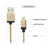 Aluminum Casing USB to 5pin Braided Cable for iPhone