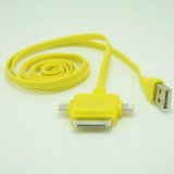 Colorful USB Data Cable 3 in 1 Lightning Cable for iPhone 6 for Samsung