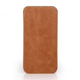 2015 Brown Flip Cover Genuine Leather Wholesale Cell Phone Case for iPhone 6