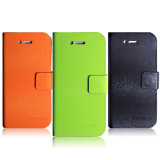 for Apple iPhone 4 PU Leather Cover