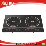 CE Certificate with Plastic Housing Low Price Touch Model 2 Burners Induction Cooker