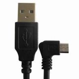 Right Angle Micro USB Cable - a to Right Angle Micro B