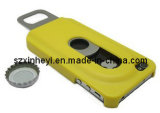 New Stainless Steel with Slide out Bottle Opener Plastic Cover Case for iPhone 4 4s