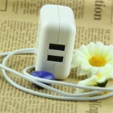 2013 Newest Design Double USB Home Charger for Mobile Phone Tablet Laptop