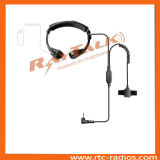 Two Way Radio Tactical Throat Microphone with Acoustic Tube & Finger Ptt