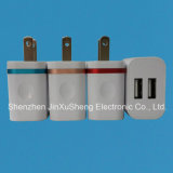 2400mA Double USB Charger for Mobile Phone and Tablet PC